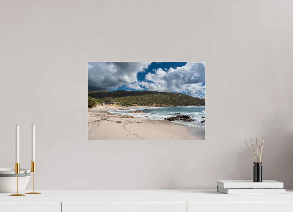 Photo d’art de la plage de Cala d’Orzu – Corse-du-Sud – Tirages papier & plexiglas Ref.87 corsevision