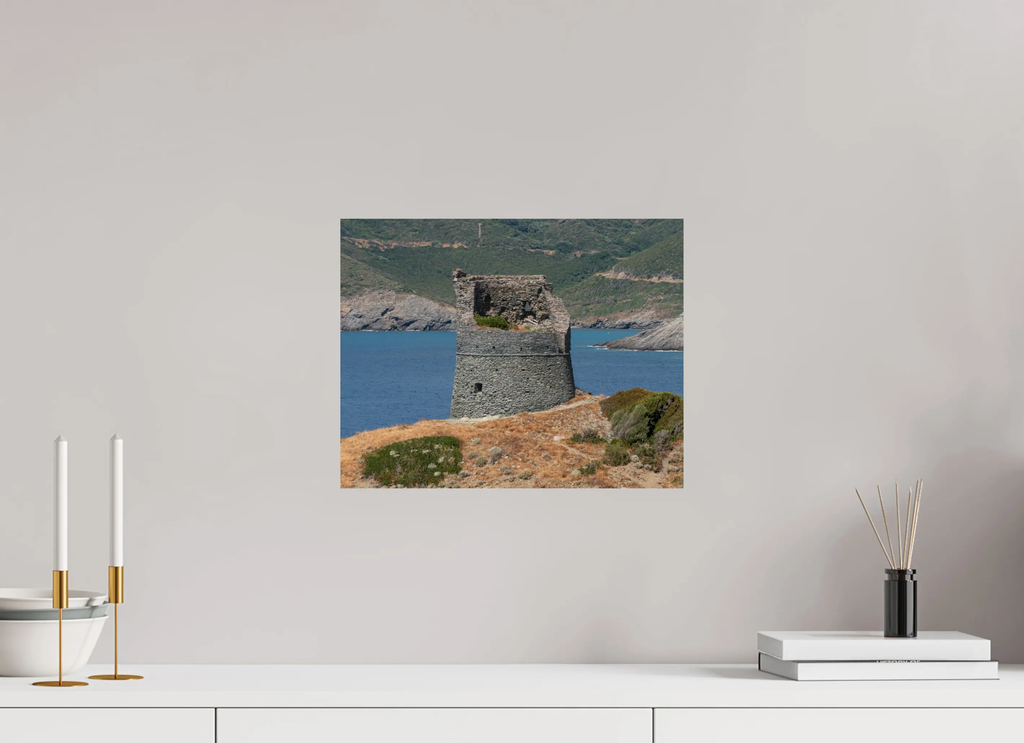 Tour Génoise de Scalo en Corse (photo d’art : papier, plexi) Ref.65 corsevision