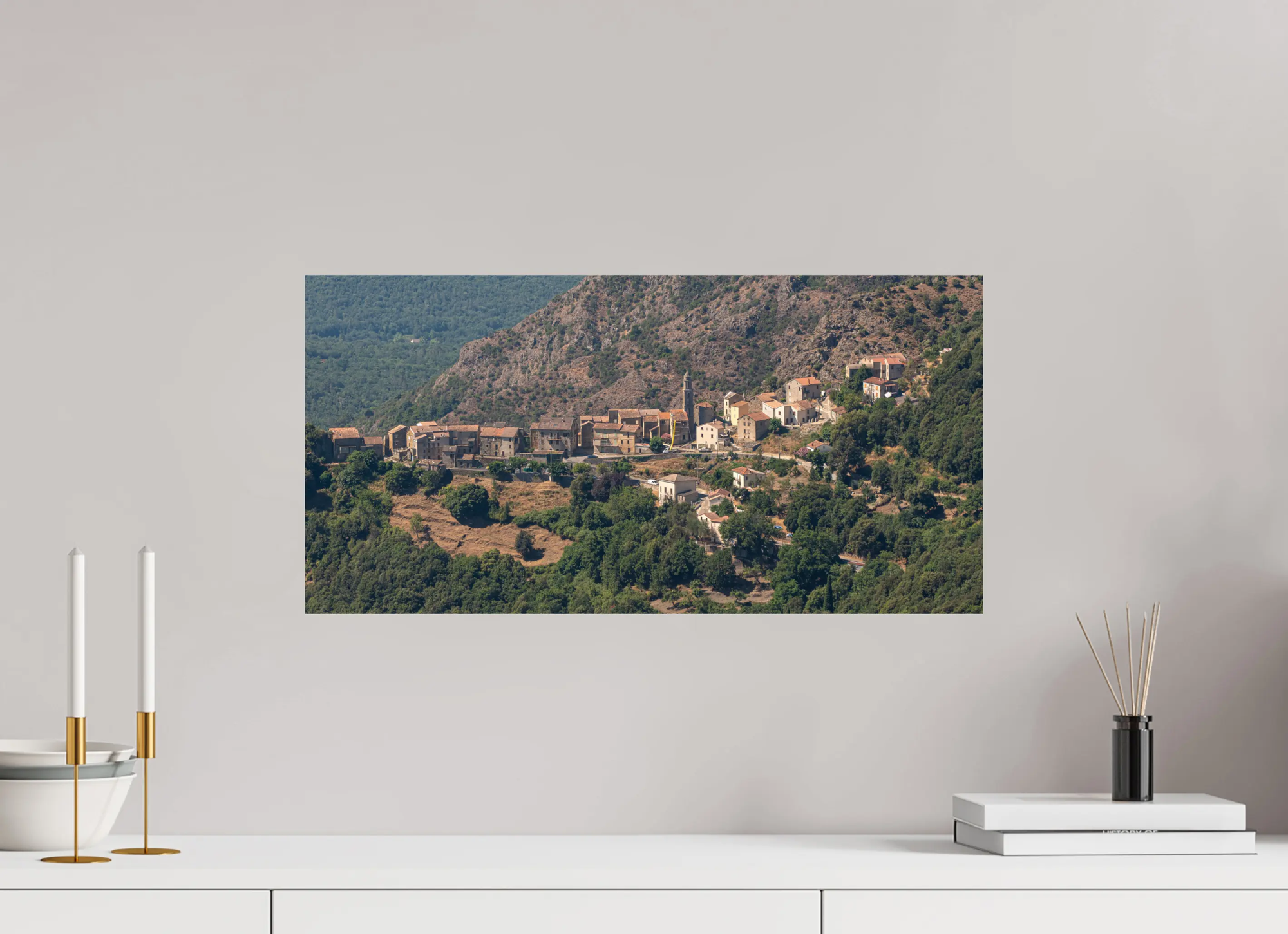 Castellare-di-Mercurio, balcon sur les montagnes corses – Photo d’art en tirage papier ou plexiglas Ref.46 corsevision