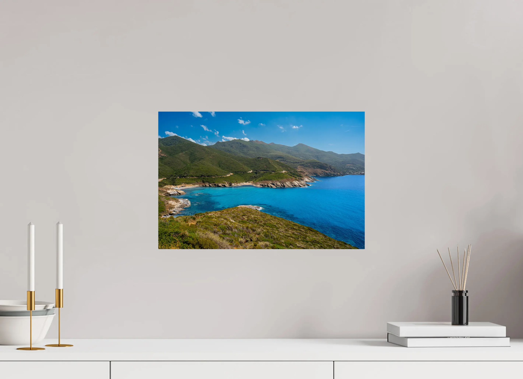 Anse d’Aliso – Photo d’art de la plage du Cap Corse (Papier HD, plexi) Ref.51 corsevision