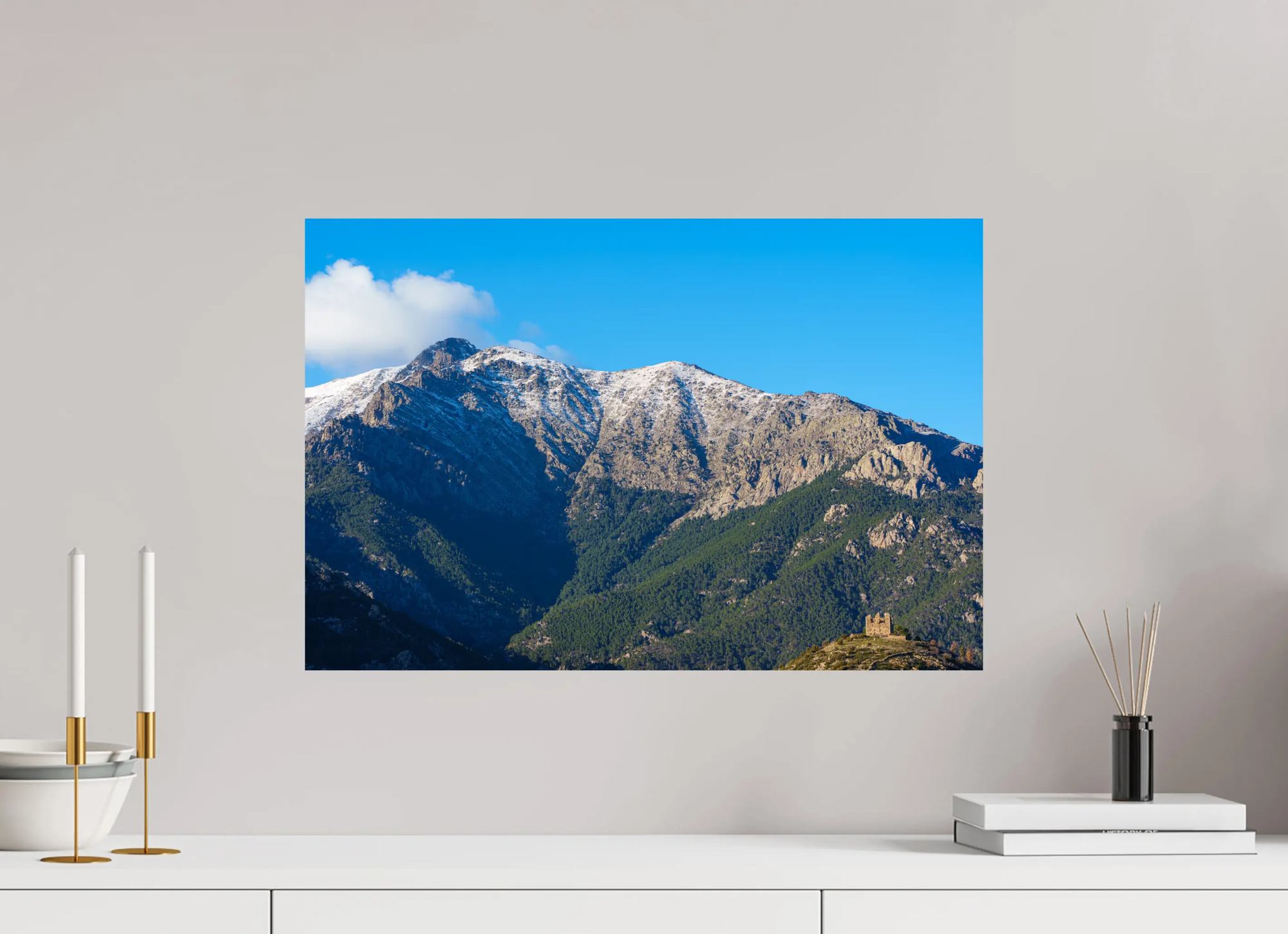 Montagnes et Fortin de Pasciola – Photo d’art en Corse (papier, plexi) Ref.83 corsevision