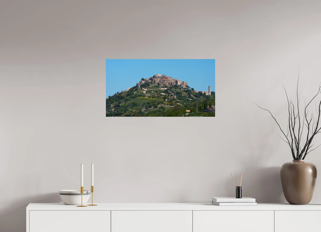 Sant’Antonino, village corse perché en Balagne – Photo d’art en format tirage papier ou plexiglas Ref.45 corsevision