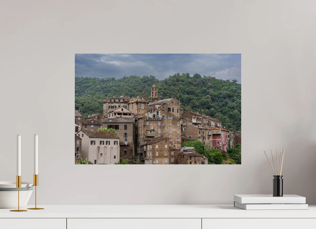 Vescovato, village de caractère en Haute-Corse – Photo d’art (papier, plexi) Réf.14 corsevision