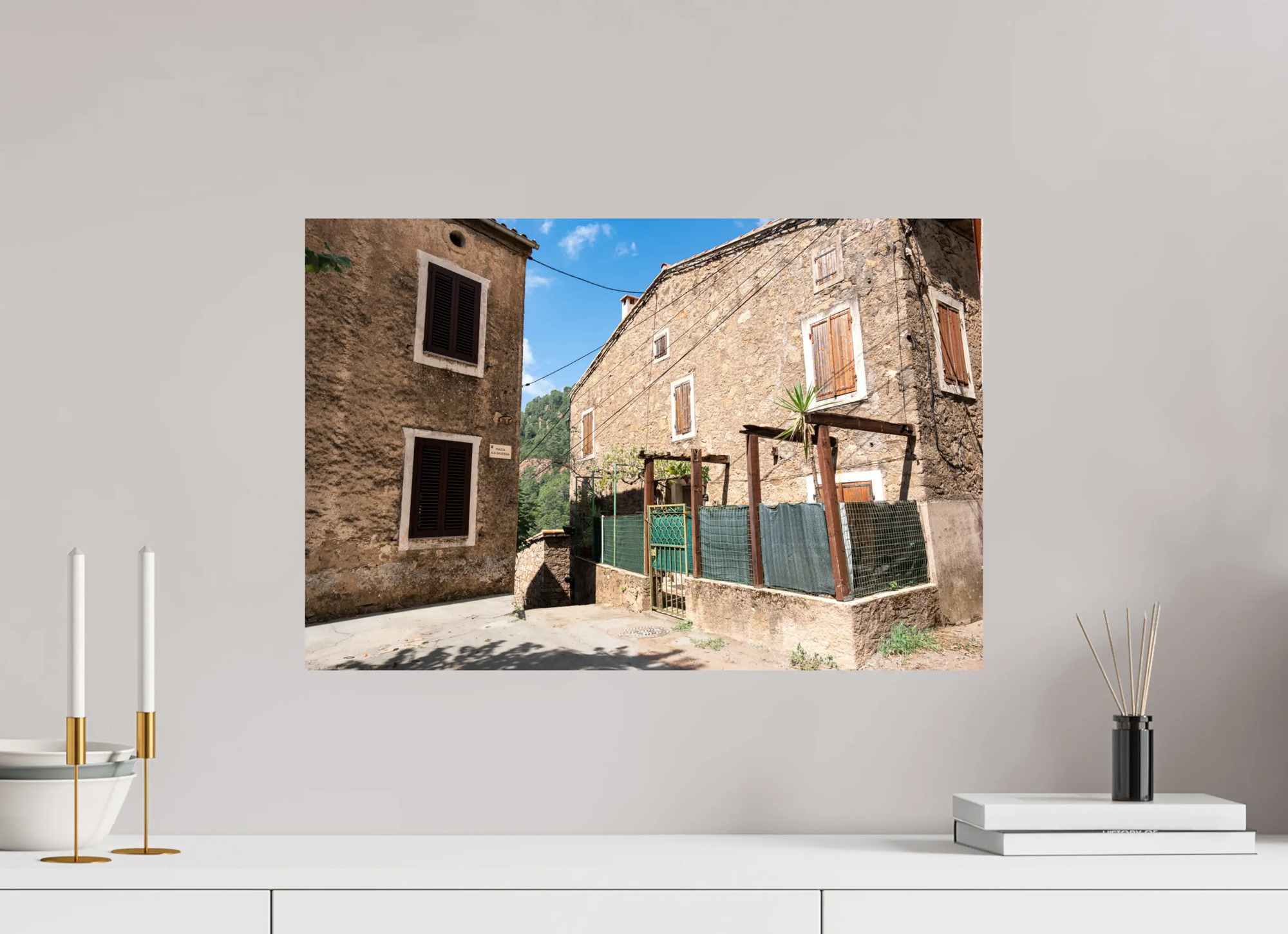 Photo d’art maison traditionnelle à Rosazia en Corse – Tirage premium Ref.93 corsevision