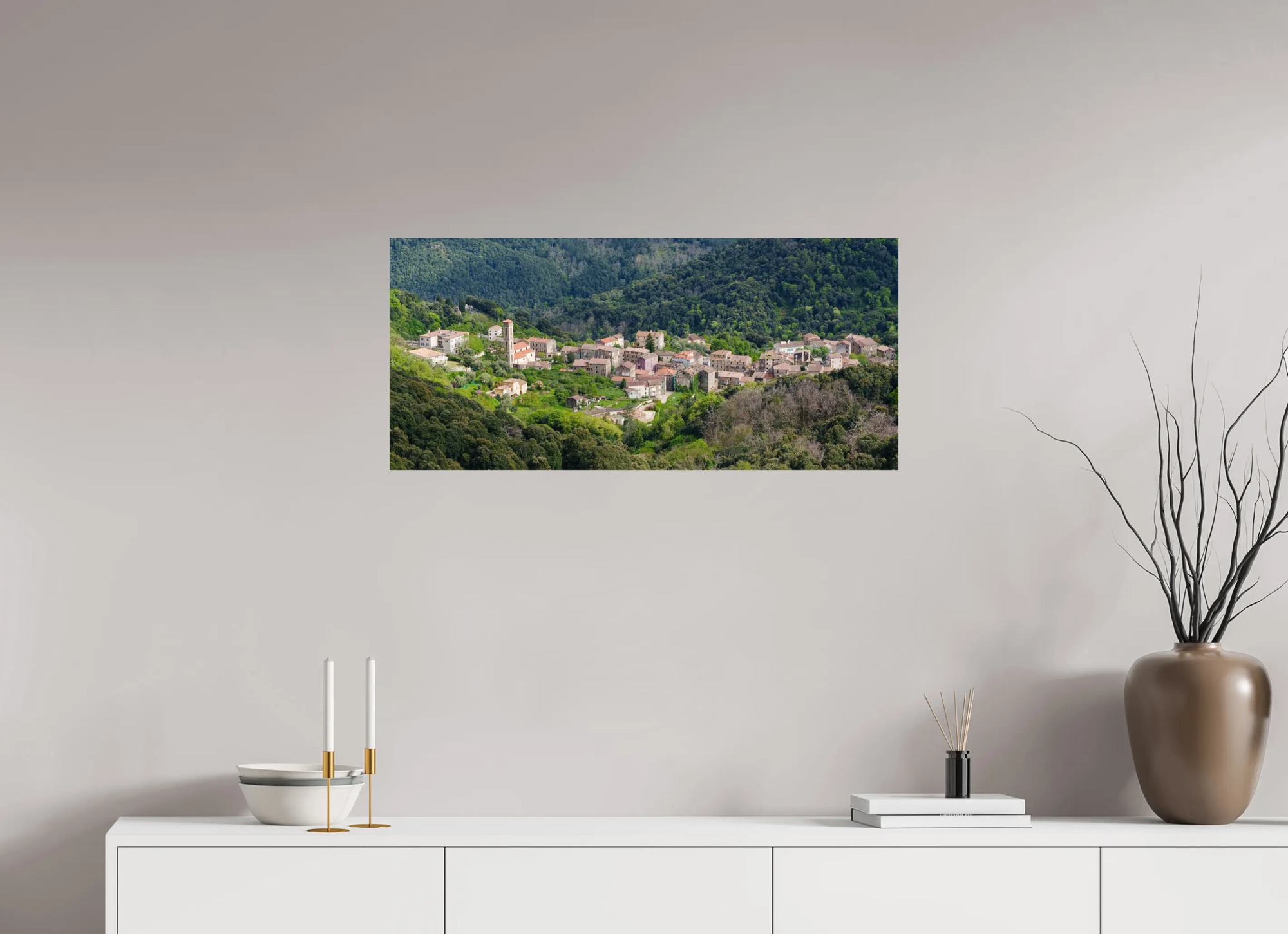 Vico, perle de la Corse-du-Sud – Photo d'art en tirage papier ou plexiglas Ref.37 corsevision