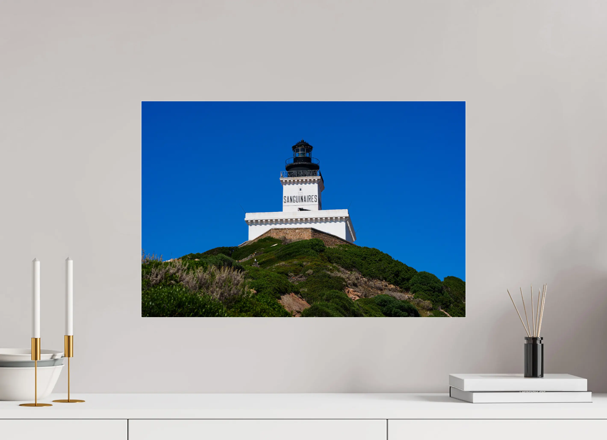 Phare des Sanguinaires – Photo d’art en Corse (Papier, plexi) Ref.52 corsevision