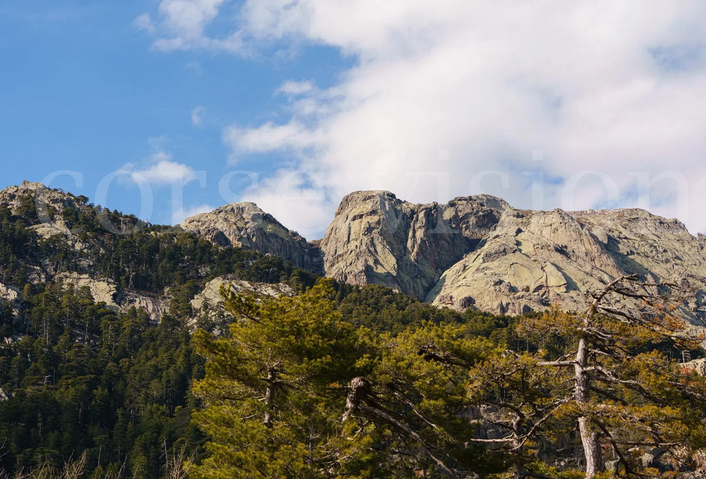 Aiguilles de Bavella – panorama corse d’exception (photo d’art papier, plexi) Ref.75 corsevision