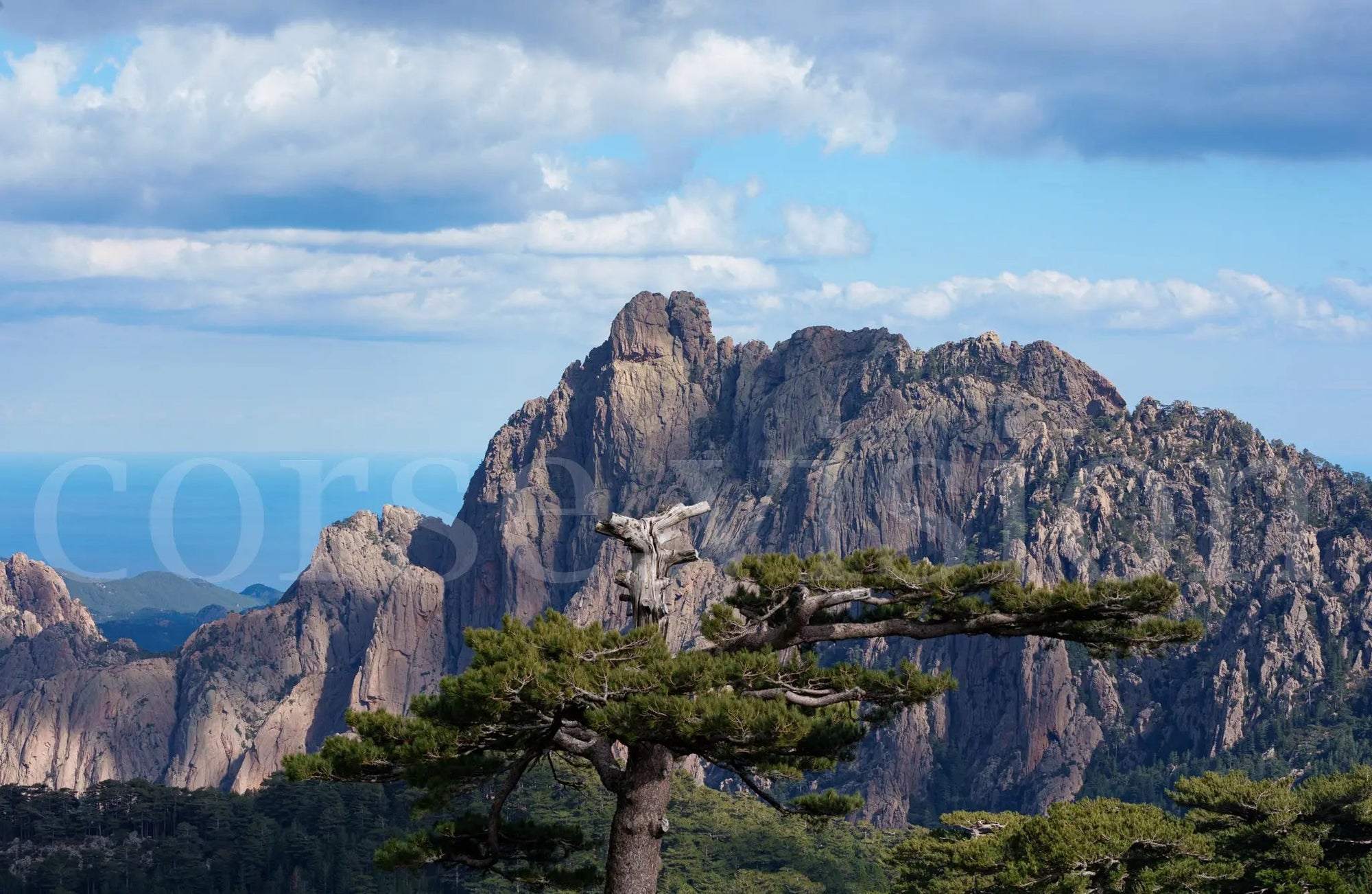 Aiguilles de Bavella en Corse – photo d’art (papier, plexi) Ref.80 corsevision