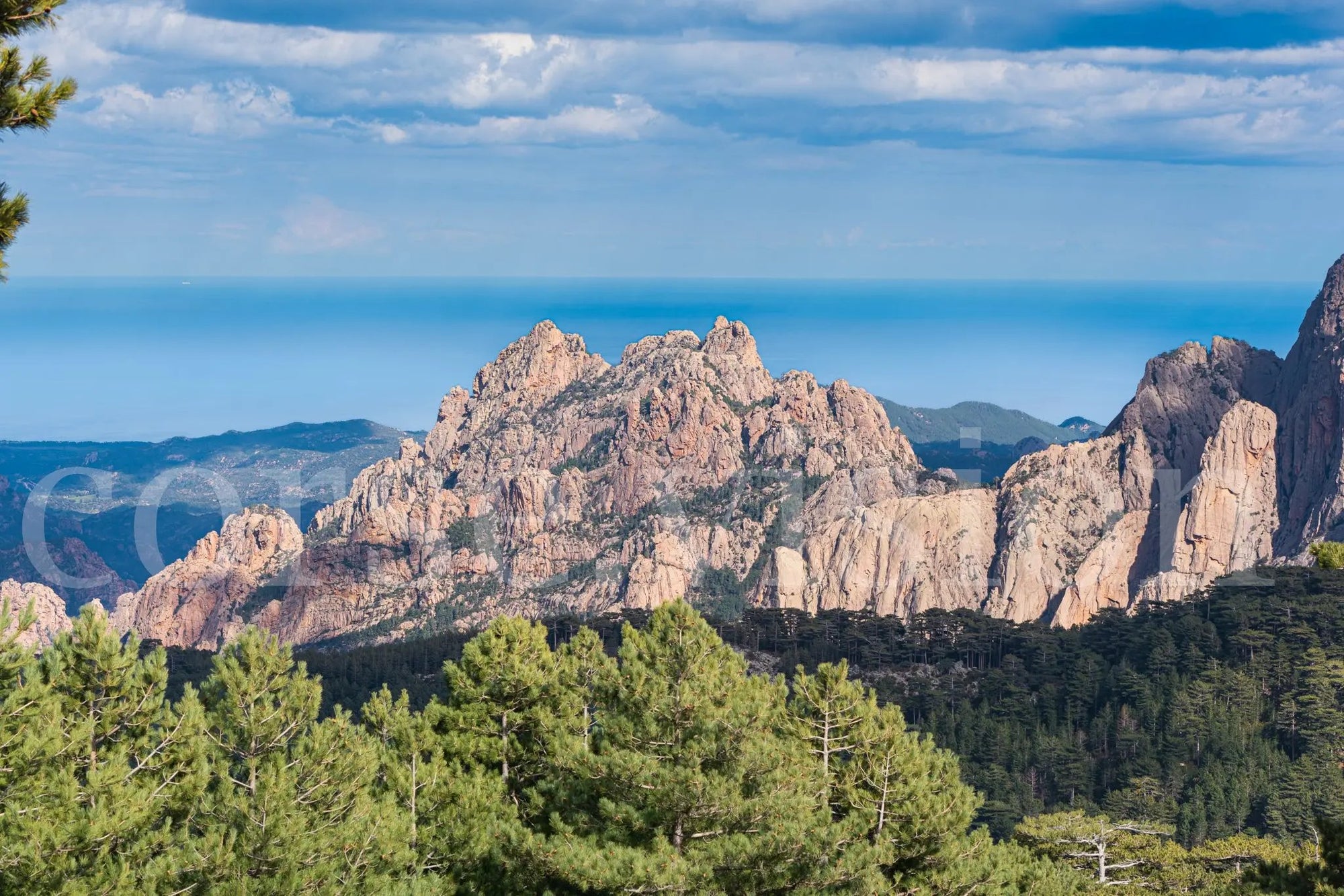 Aiguilles de Bavella – Photo d’art des montagnes corses (papier, plexi) Ref.79 corsevision