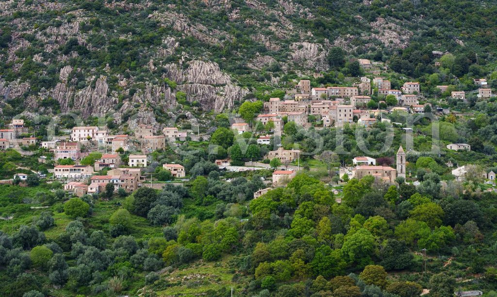 Balogna – Photo d’art du village corse (papier, plexi) Ref. 9 corsevision