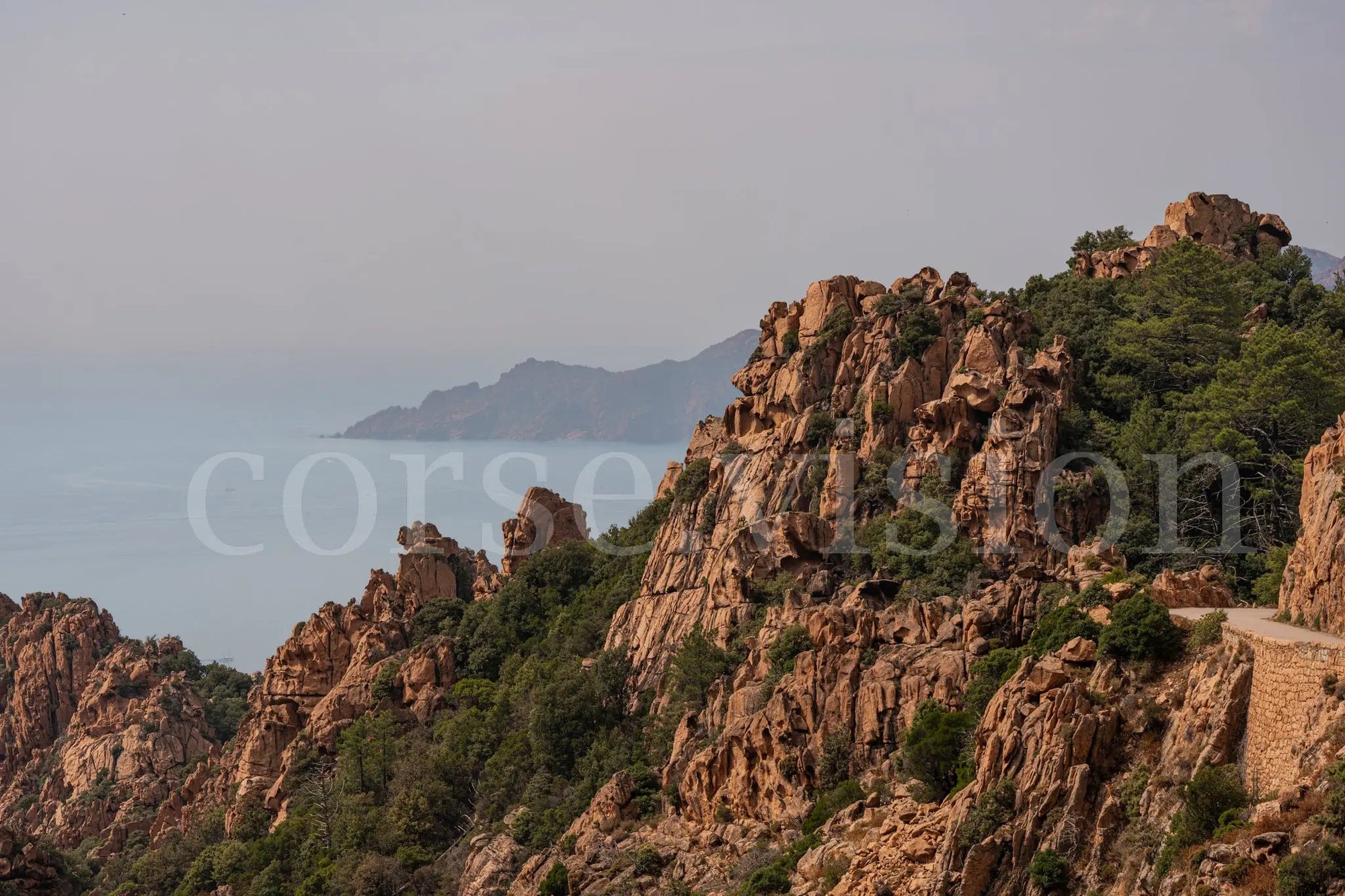 Rochers majestueux des Calanques de Piana – Photo d’art en Corse (papier, plexi) Ref.54 corsevision
