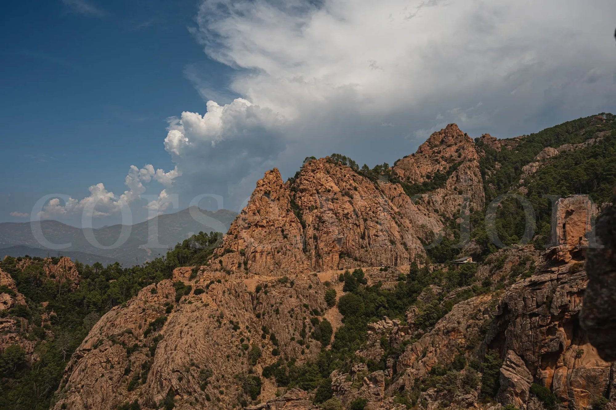 Paysage sauvage des Calanques de Piana – Photo d’art Corse (papier, plexi) Ref.85 corsevision