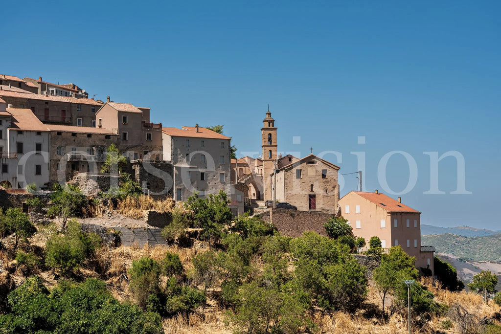 Castifao – Photo d’art du village corse (papier, plexi) Réf.13 corsevision