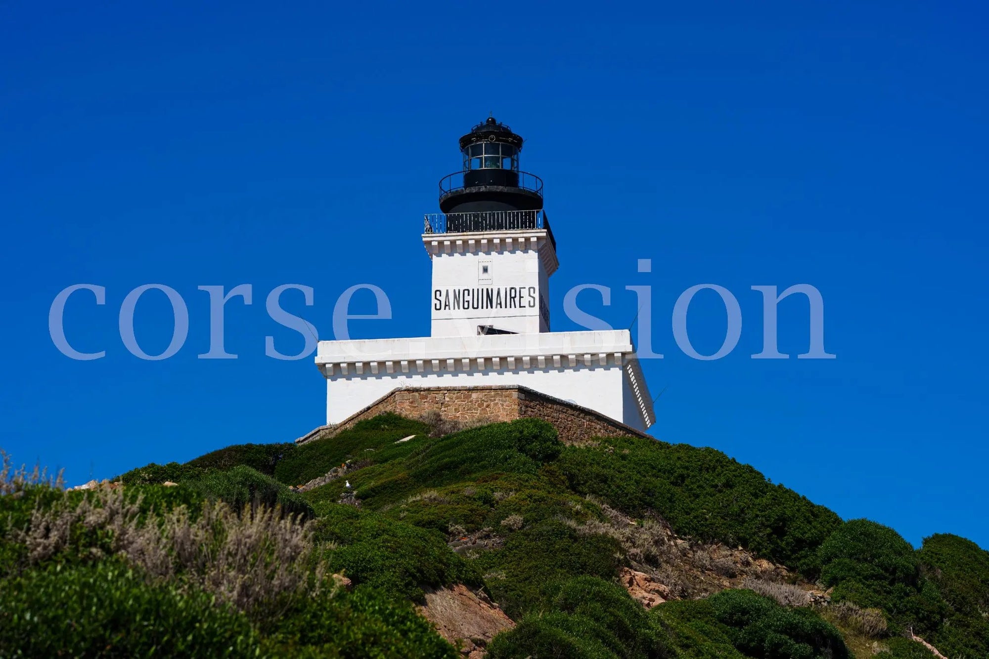 Phare des Sanguinaires – Photo d’art en Corse (Papier, plexi) Ref.52 corsevision