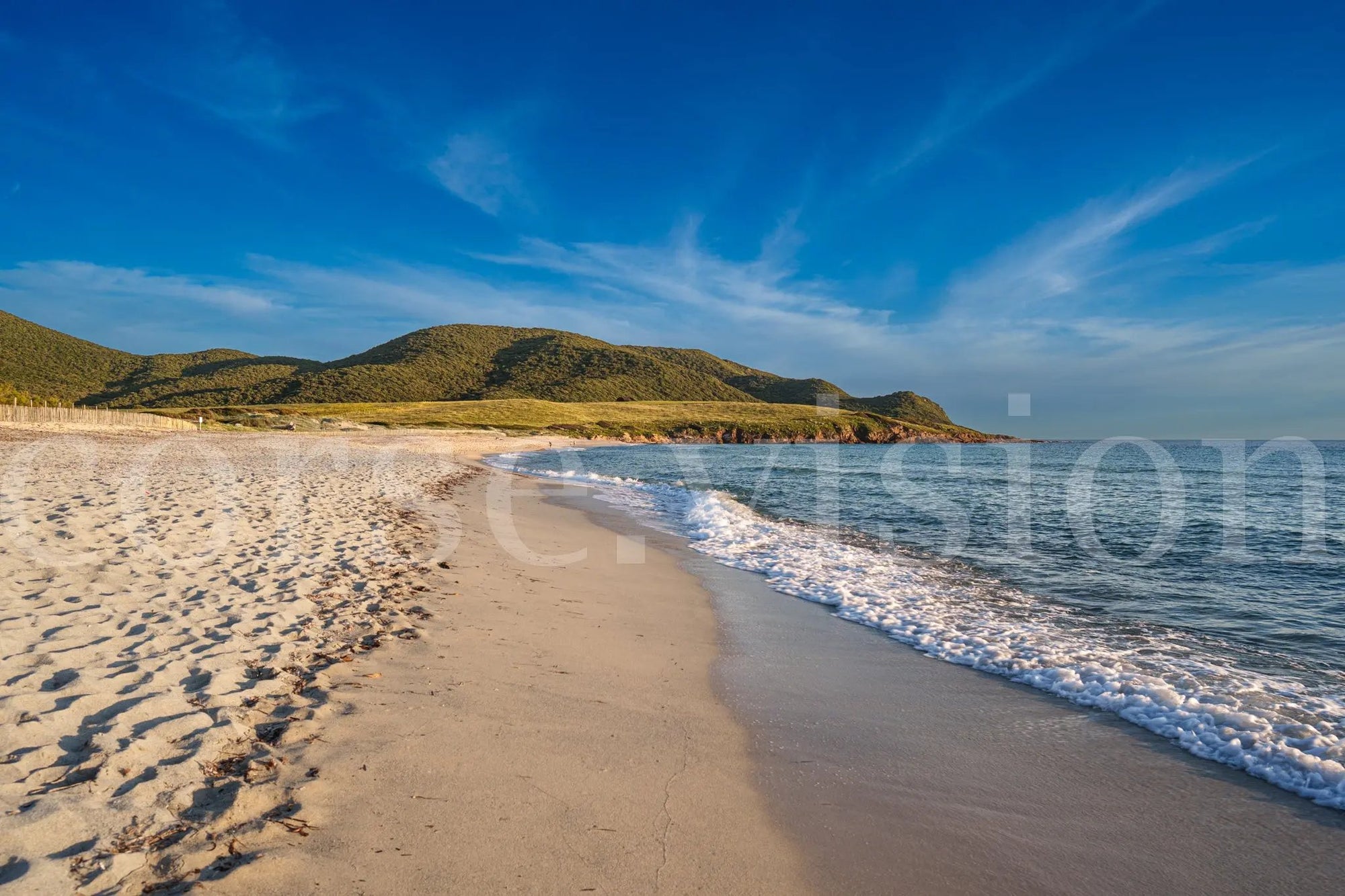 Plage de Capo di Feno – Photo d’art corse (papier, plexi) Ref.72 corsevision