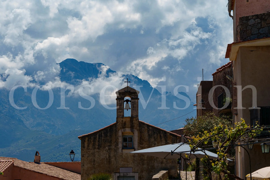 Sant’Antonino, village corse de Balagne – Photo d’art en tirage papier ou plexiglas Ref.41 corsevision