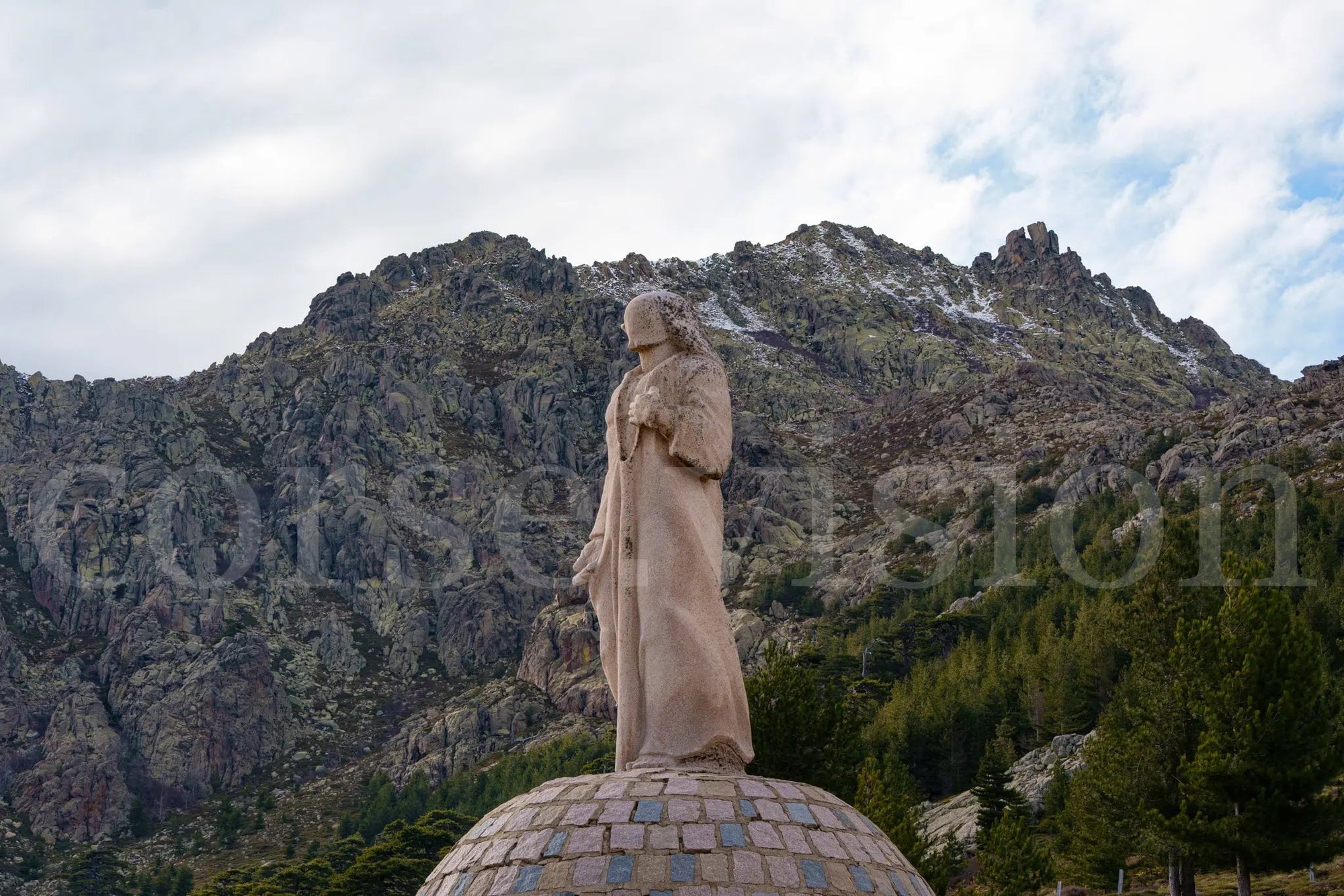 Christ Roi au Col de Vergio en Corse – photo d’art (papier, plexi) Ref.81 corsevision