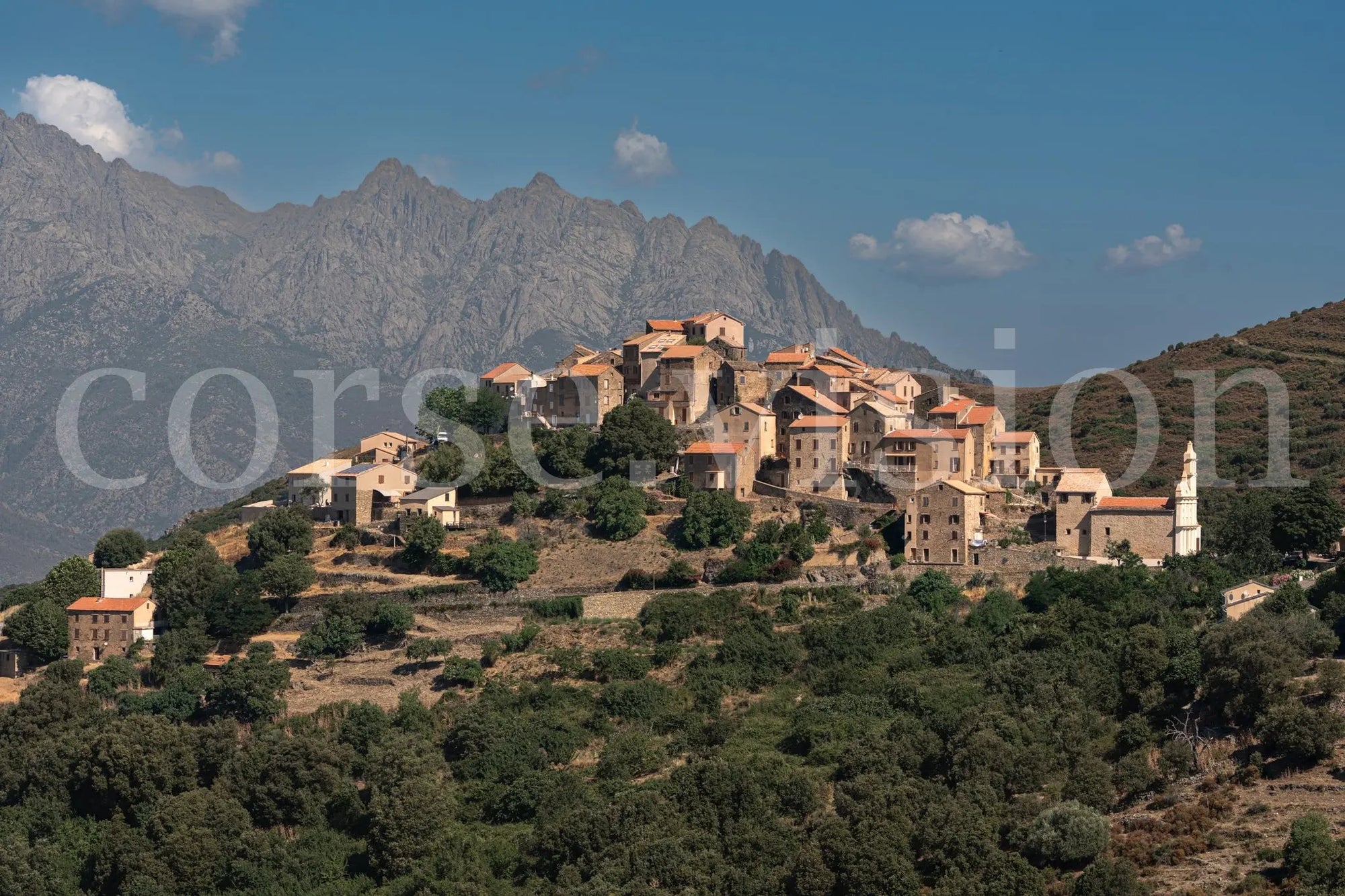 Tralonca, panorama de montagne en Haute-Corse – Photo d’art (papier, plexiglas) Ref.15 corsevision