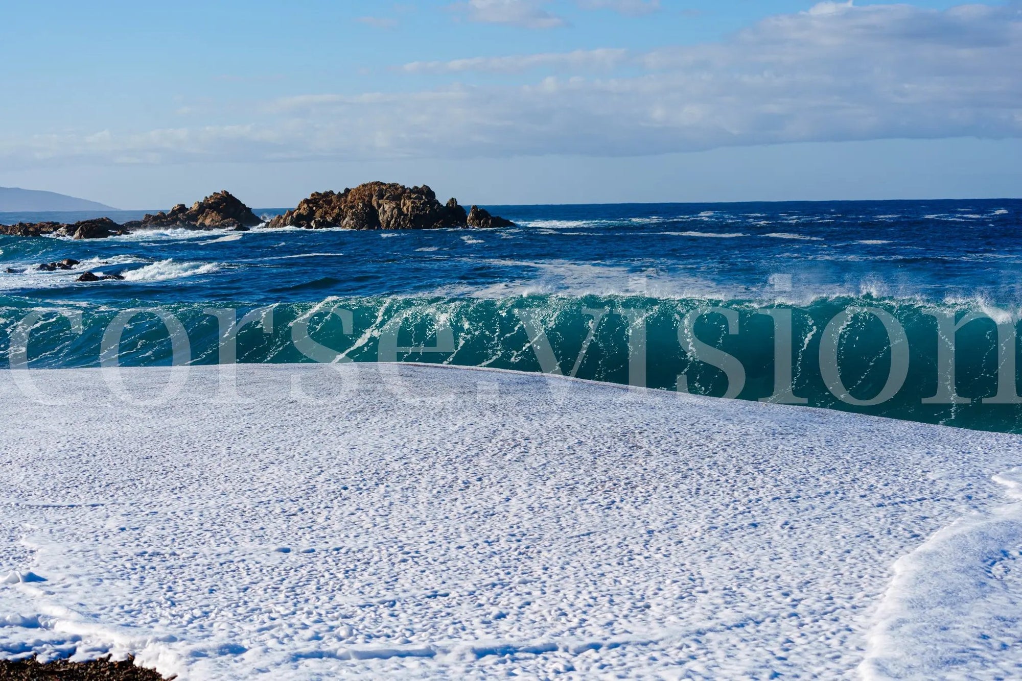 Plage du Liamone – Corse (photo d’art : papier, plexi) Ref.67 corsevision