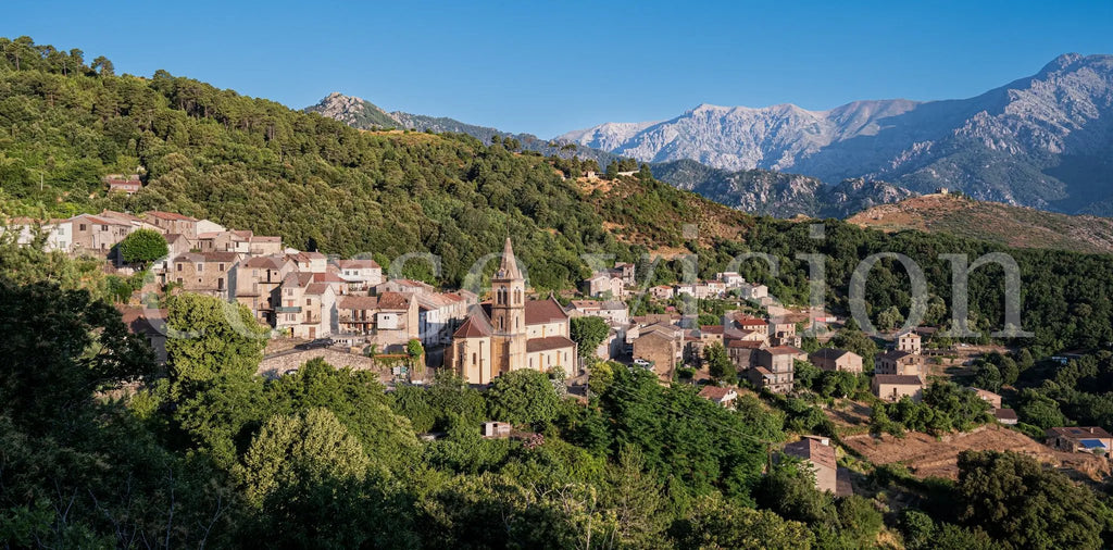 Vivario, village corse – Photo d’art (papier, plexi) Ref.43 corsevision