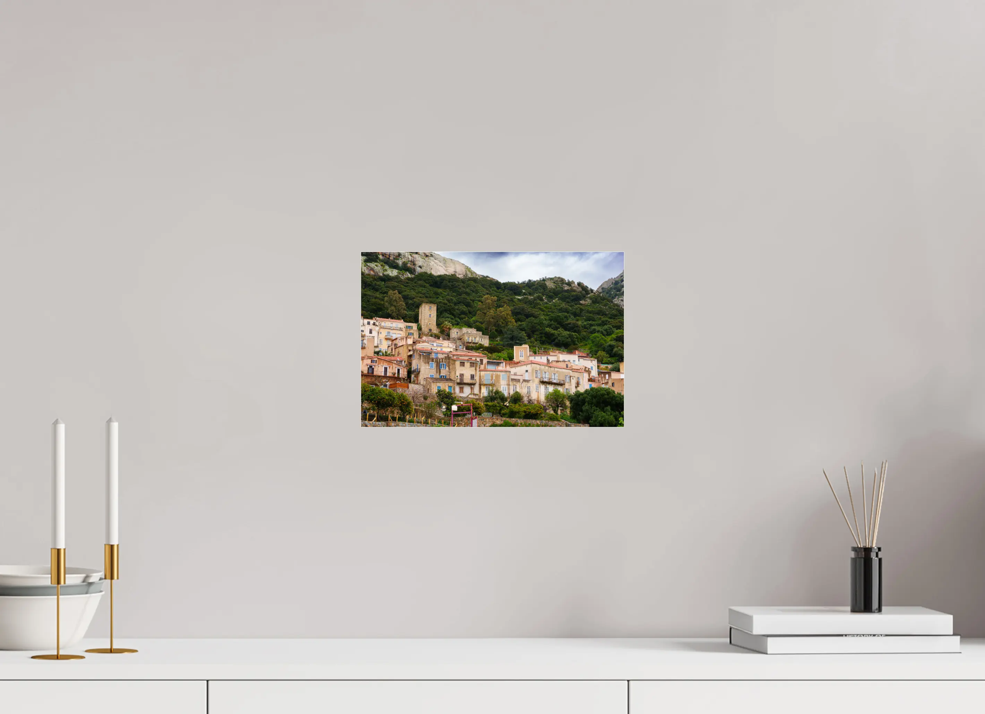 Lumio – Photo d’art du village corse (papier, plexi) Ref.7 corsevision
