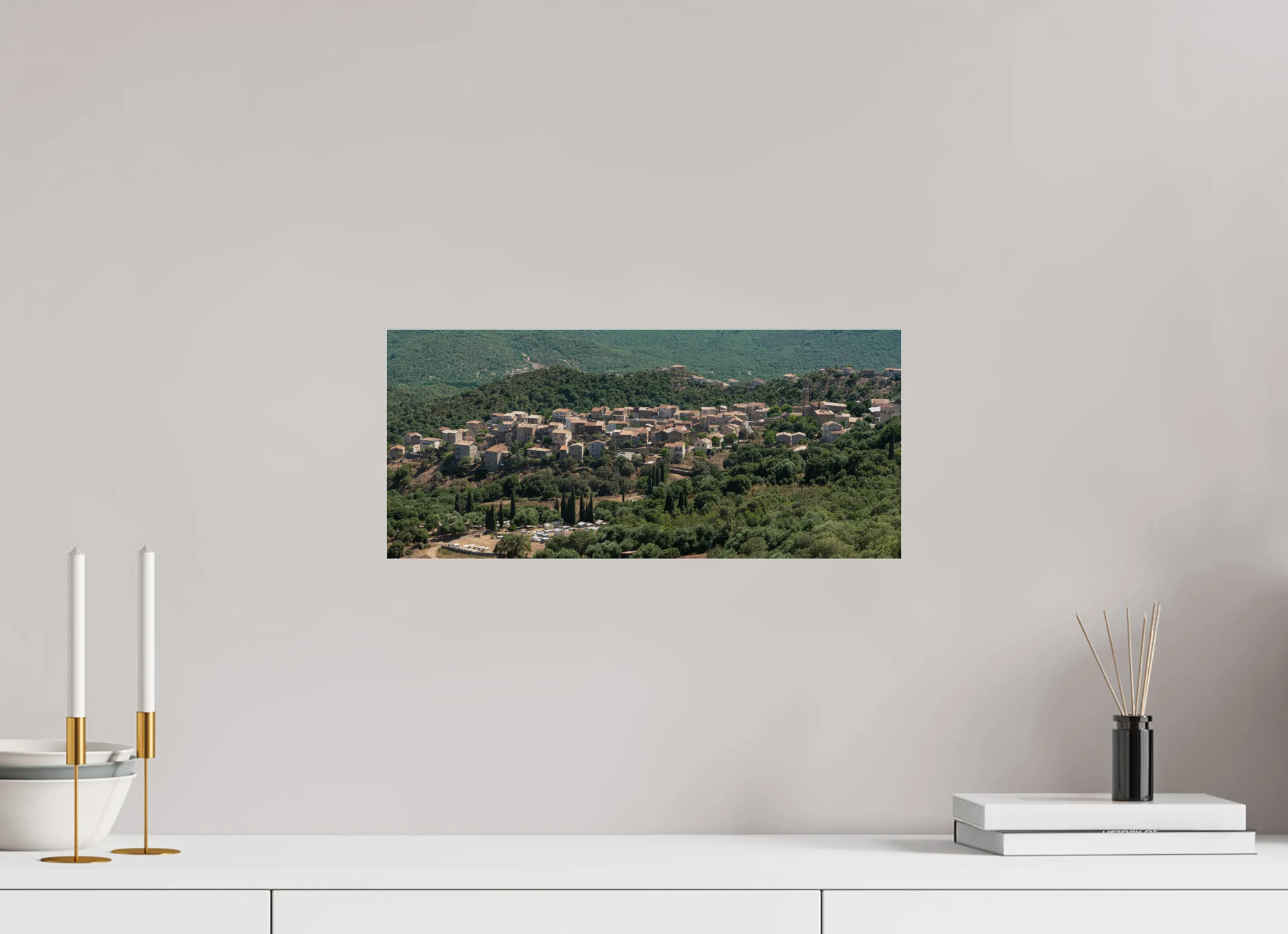 Moltifao – Photo d’art du village corse (Papier, plexi) Réf.18 corsevision