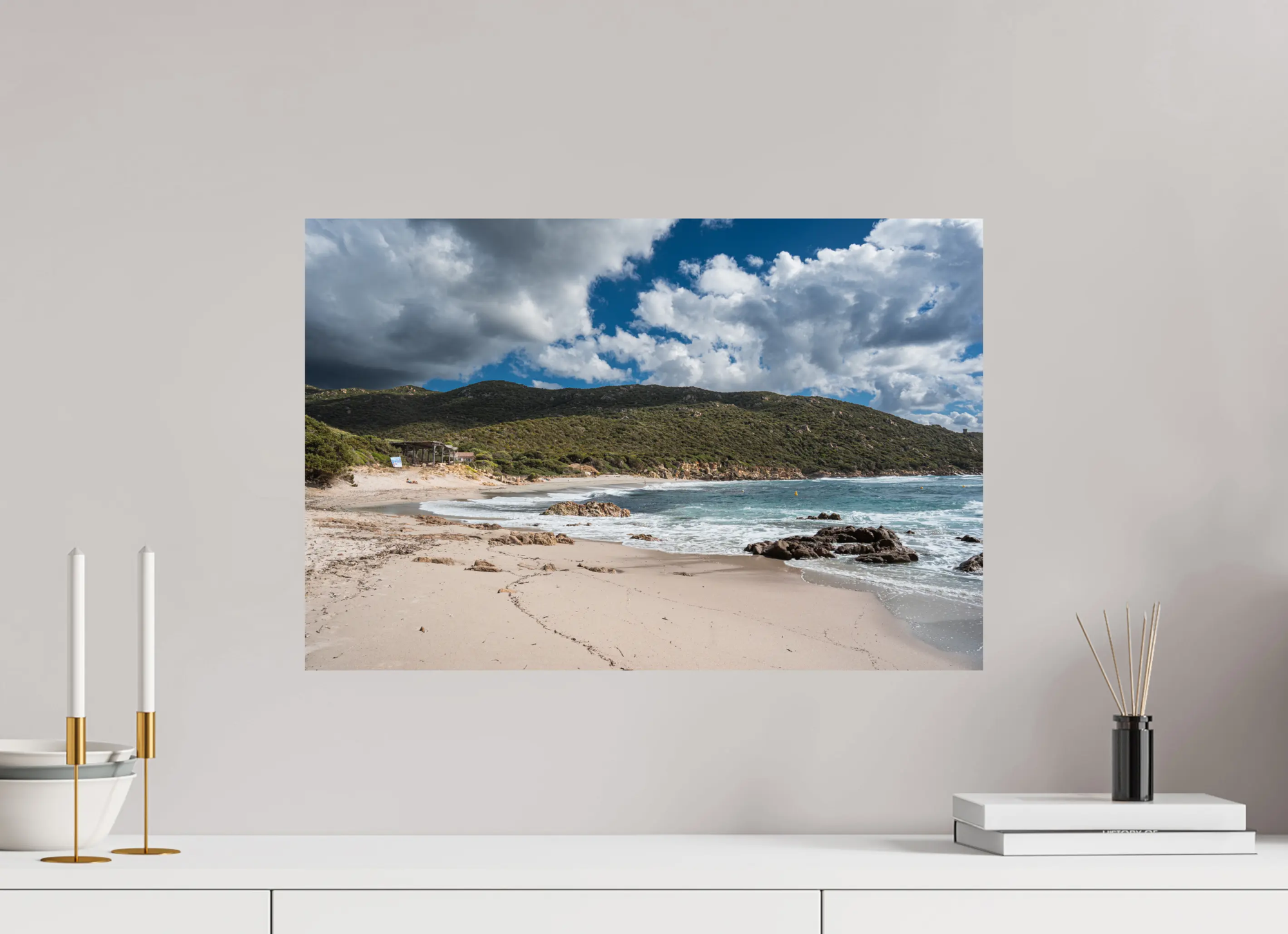 Photo d’art de la plage de Cala d’Orzu – Corse-du-Sud – Tirages papier & plexiglas Ref.87 corsevision
