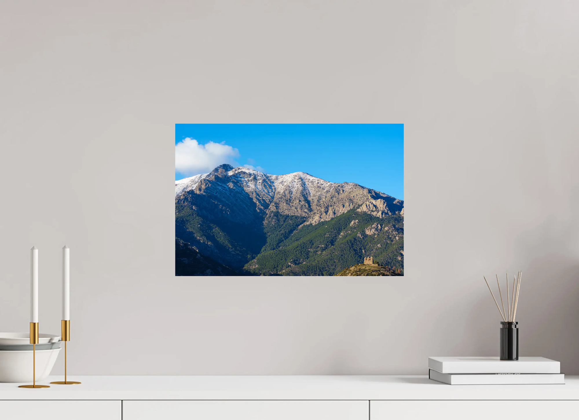 Montagnes et Fortin de Pasciola – Photo d’art en Corse (papier, plexi) Ref.83 corsevision