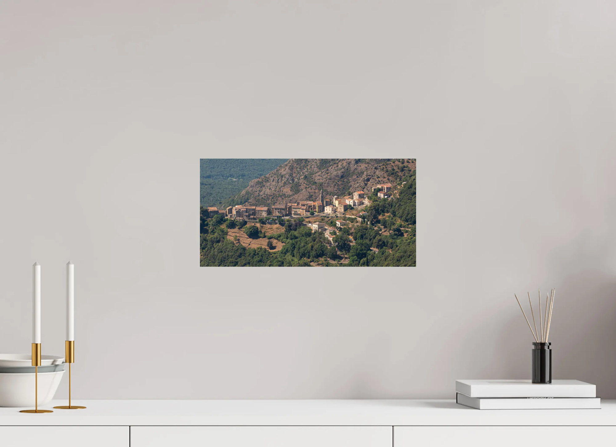 Castellare-di-Mercurio, balcon sur les montagnes corses – Photo d’art en tirage papier ou plexiglas Ref.46 corsevision