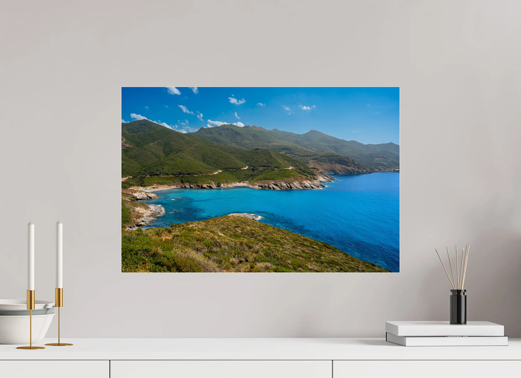 Anse d’Aliso – Photo d’art de la plage du Cap Corse (Papier HD, plexi) Ref.51 corsevision