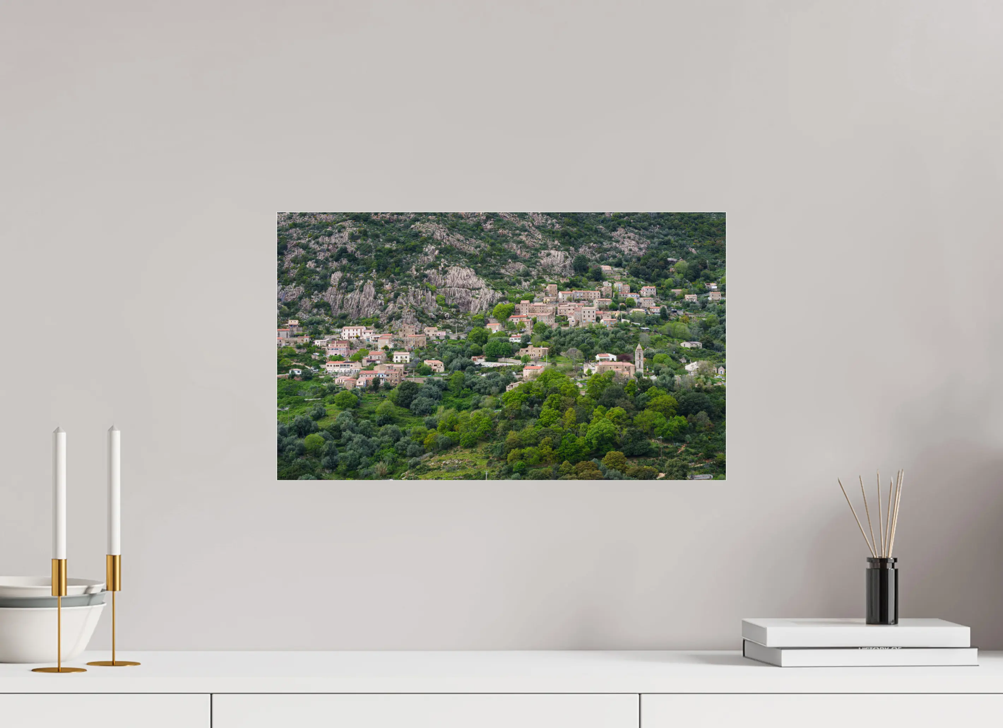 Balogna – Photo d’art du village corse (papier, plexi) Ref. 9 corsevision