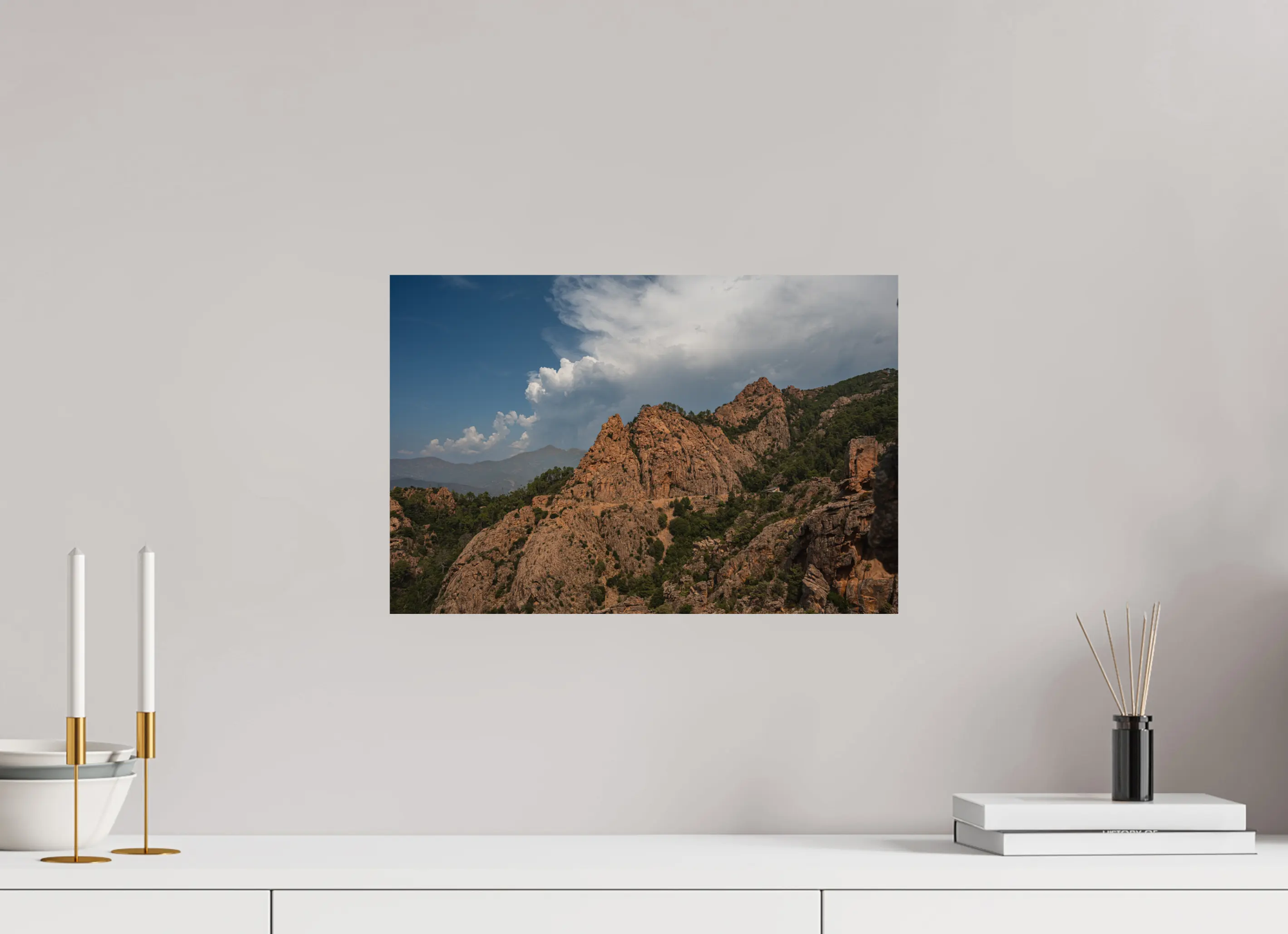 Paysage sauvage des Calanques de Piana – Photo d’art Corse (papier, plexi) Ref.85 corsevision