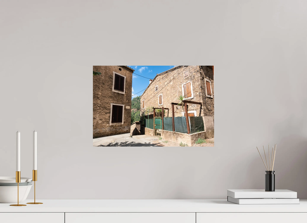 Photo d’art maison traditionnelle à Rosazia en Corse – Tirage premium Ref.93 corsevision