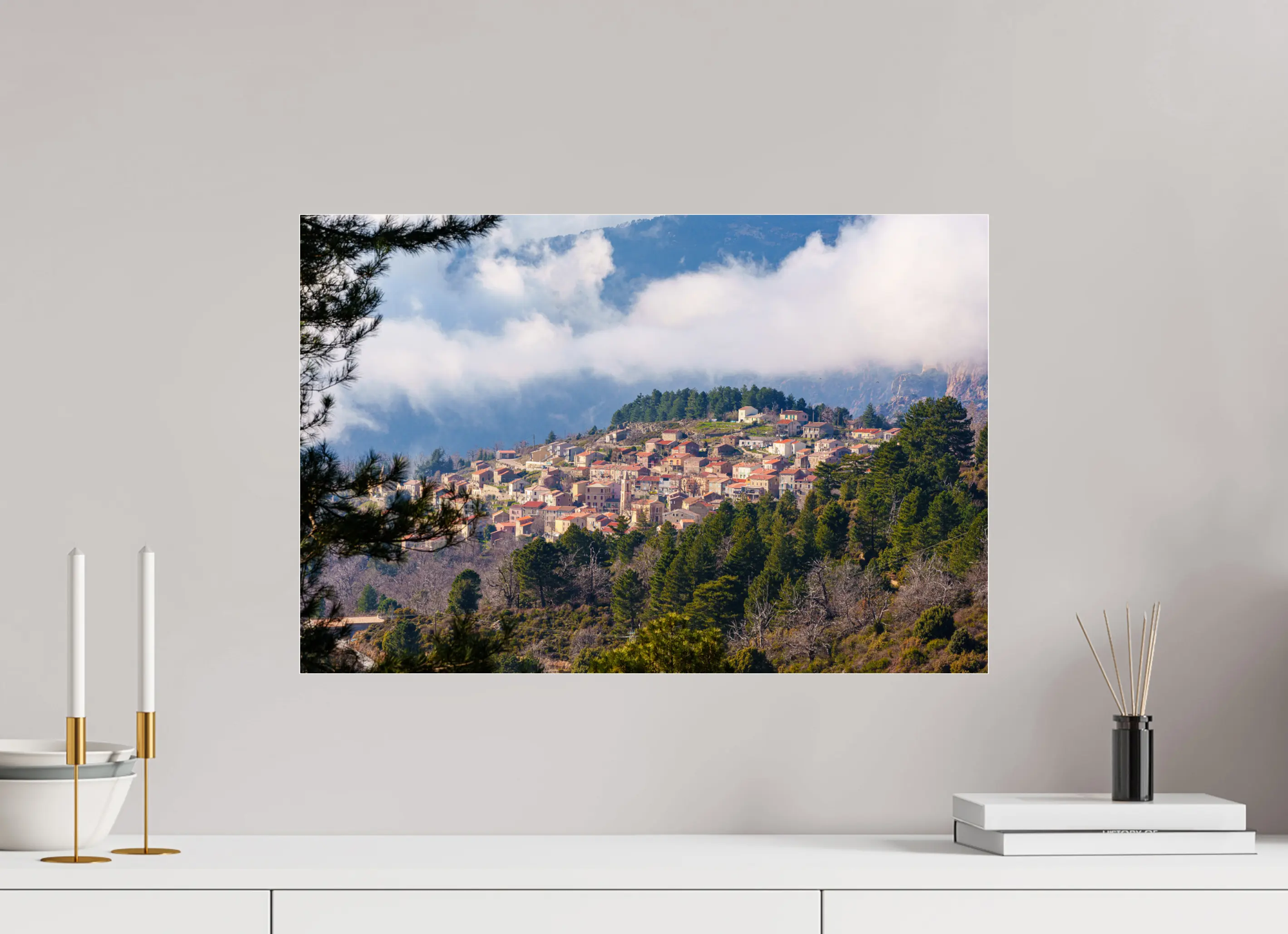 Evisa, balcon sur les montagnes corses – Photo d’art authentique pour décoration ou collection Ref.49 corsevision