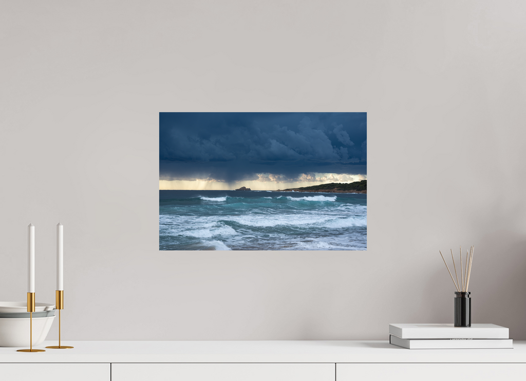 45 x 30 cm, Tirage photo sur Fuji Crystal DP Capo di Feno – Photo d’art tempête marine (tirage papier & plexiglas) Ref.120