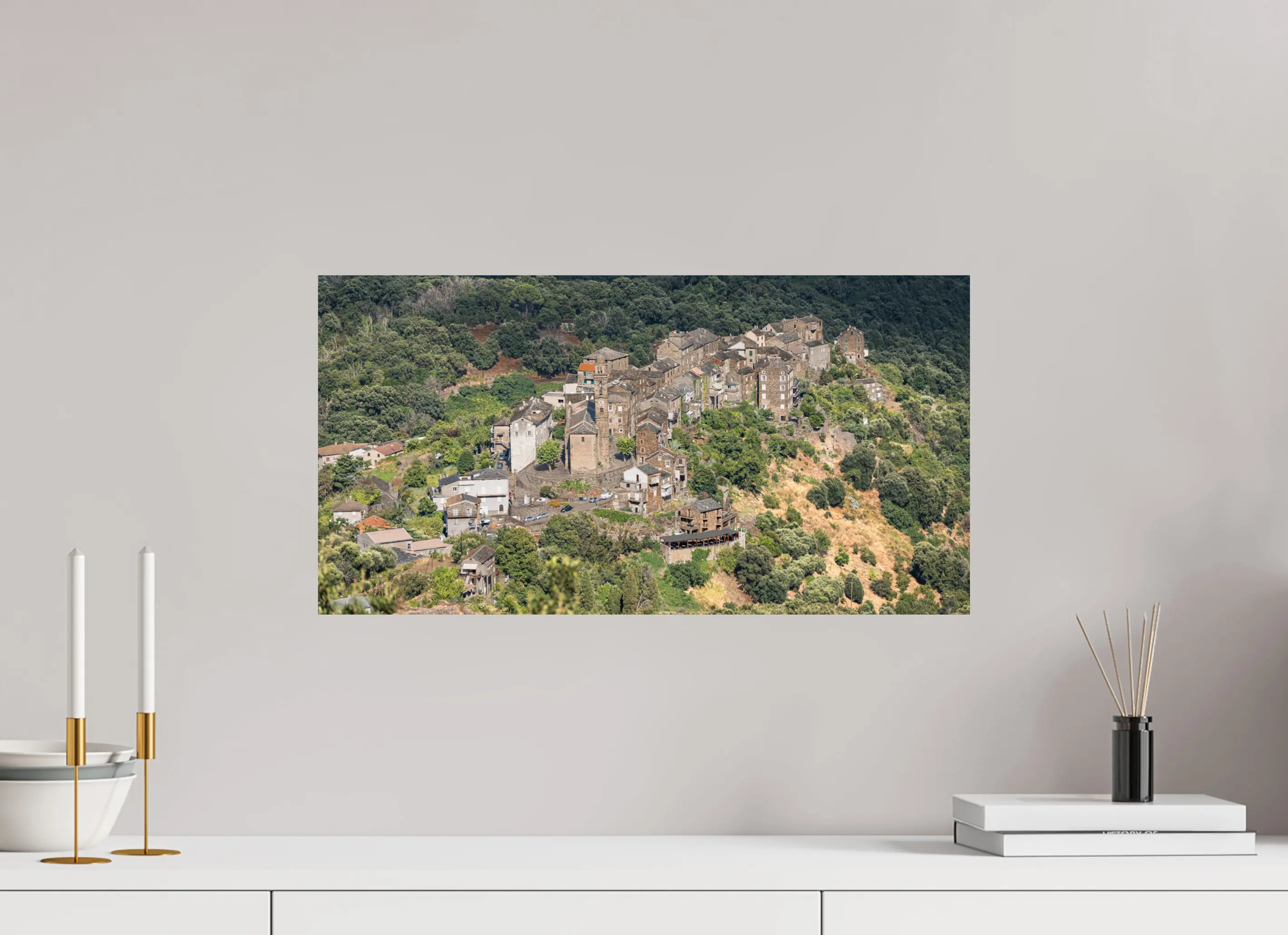 Sorbo-Ocagnano, perle méconnue de la Casinca – Photo d’art (papier ou plexiglas) Ref.12 corsevision