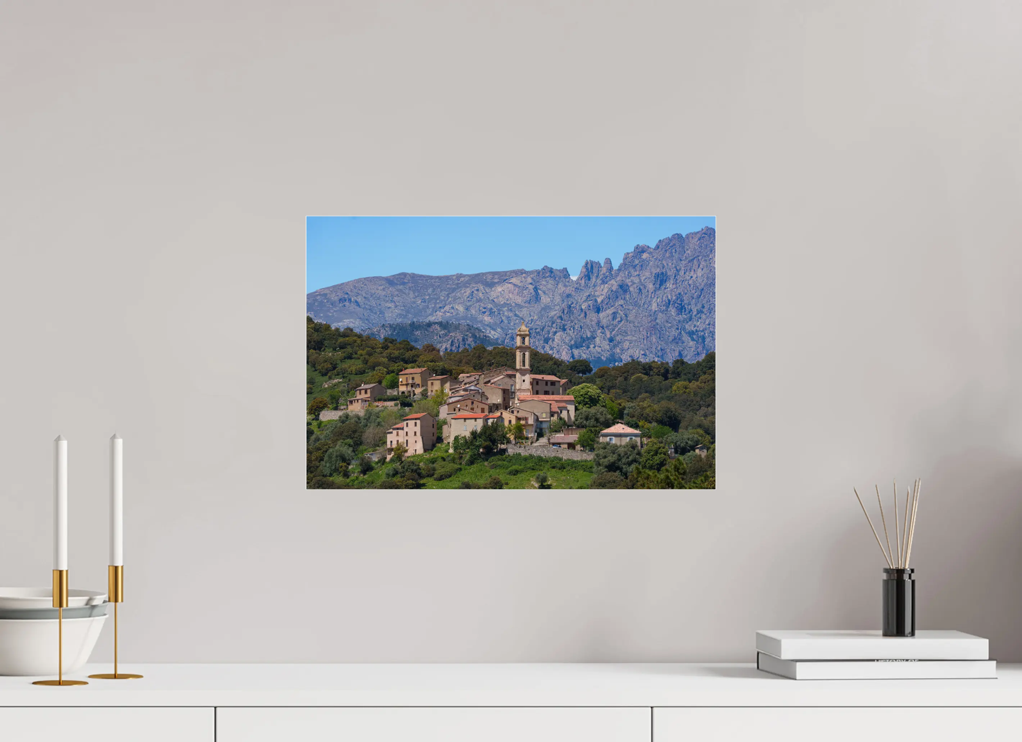 Soveria, village corse de montagne – Photo d’art en tirage papier ou plexiglas Réf.19 corsevision