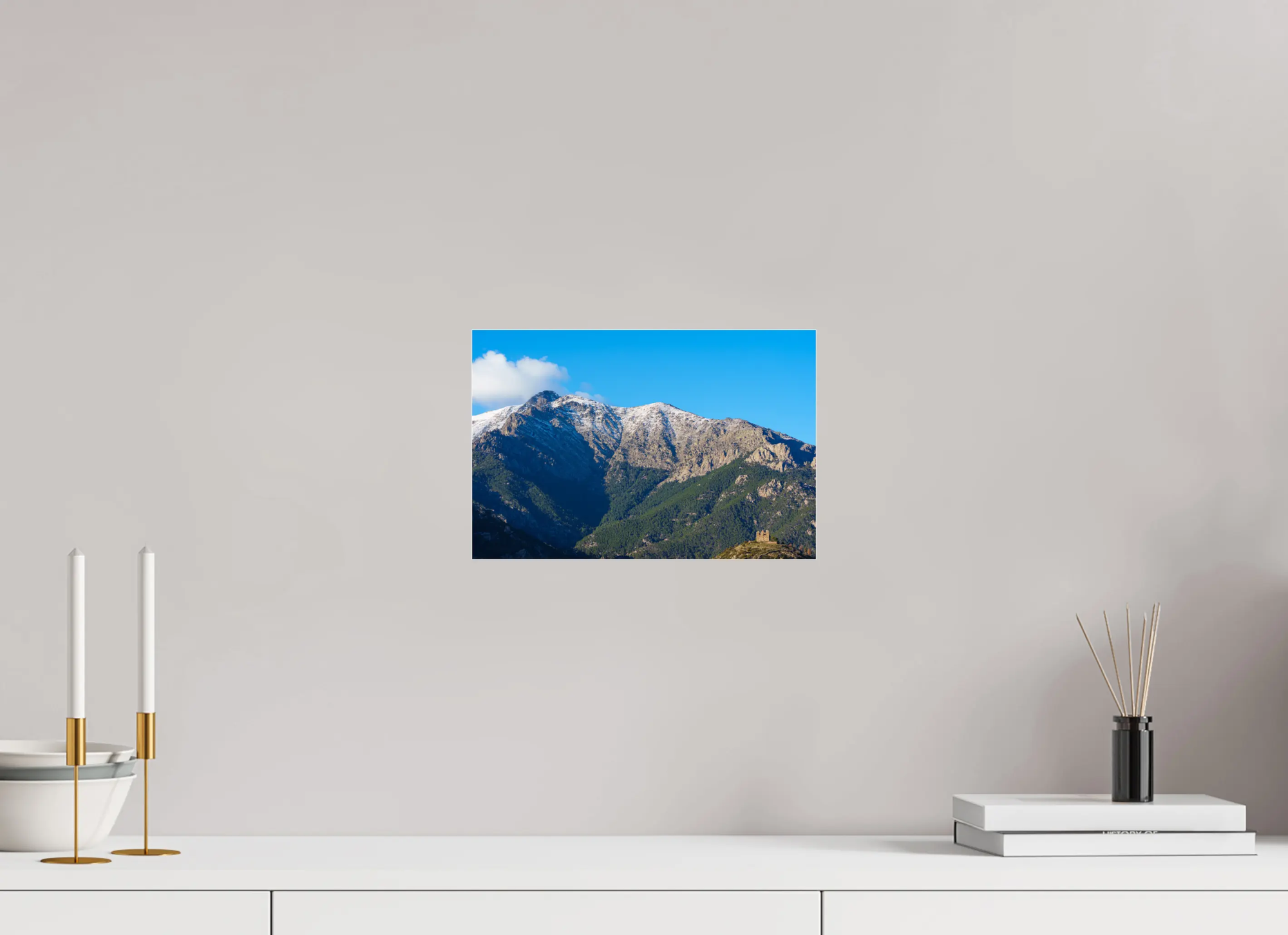 Montagnes et Fortin de Pasciola – Photo d’art en Corse (papier, plexi) Ref.83 corsevision