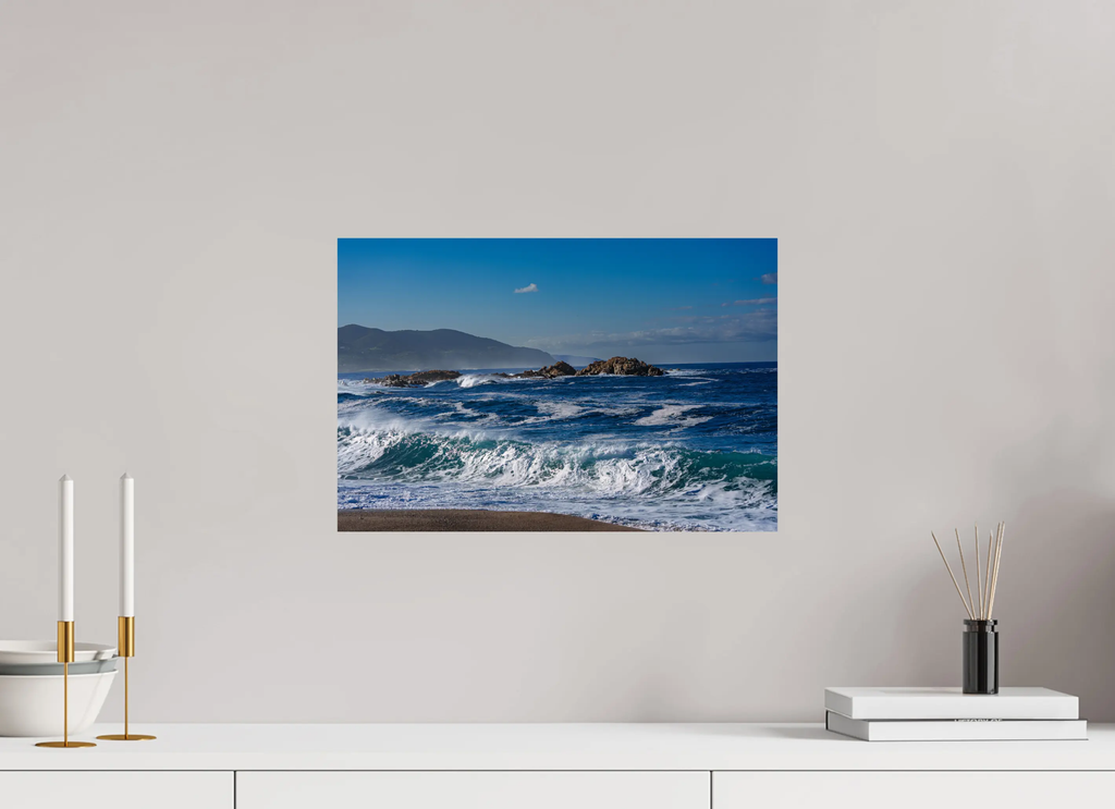 Vagues sauvages du Liamone – Corse (photo d’art : papier, plexi) Ref.55 corsevision