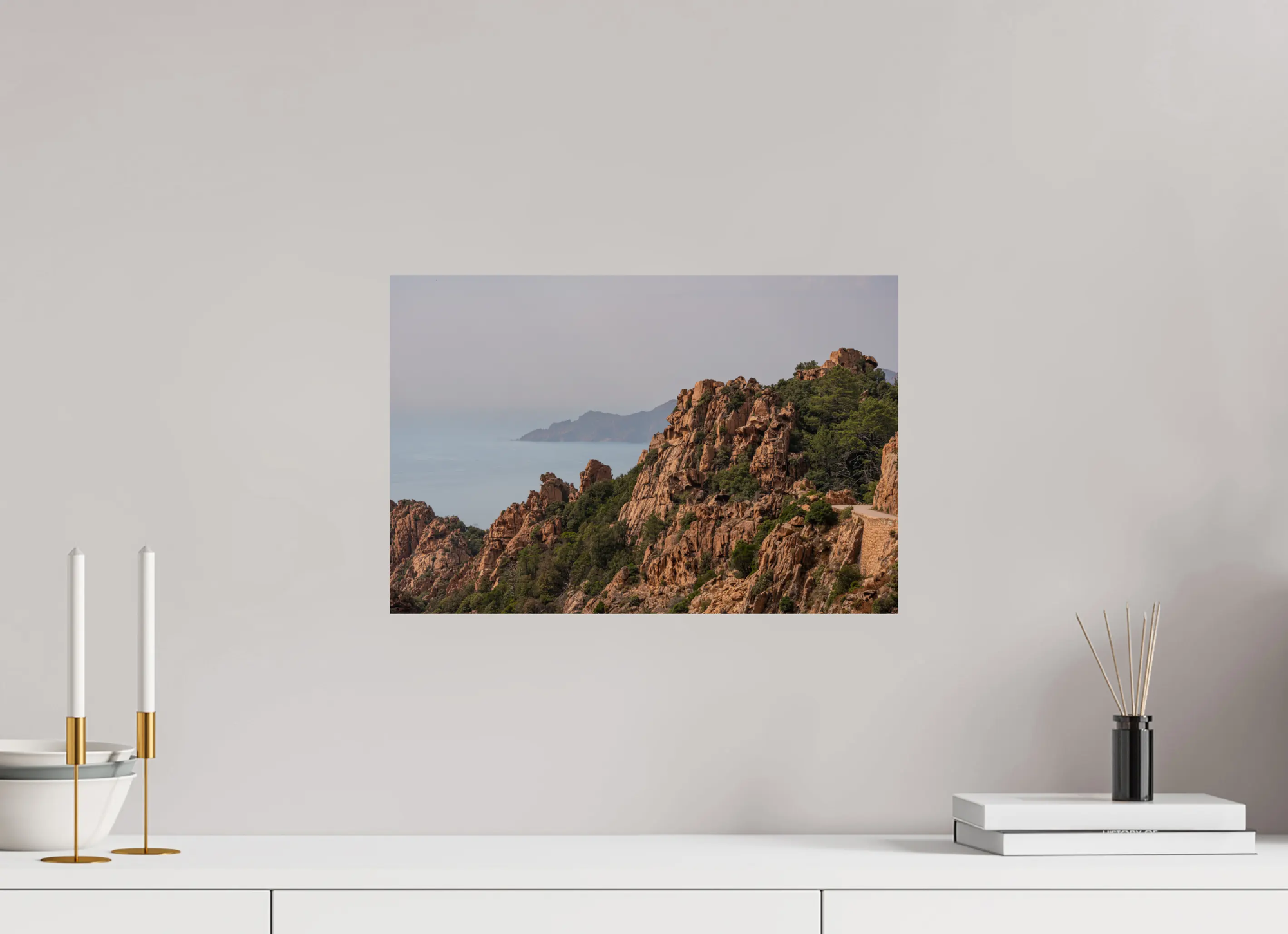 Rochers majestueux des Calanques de Piana – Photo d’art en Corse (papier, plexi) Ref.54 corsevision