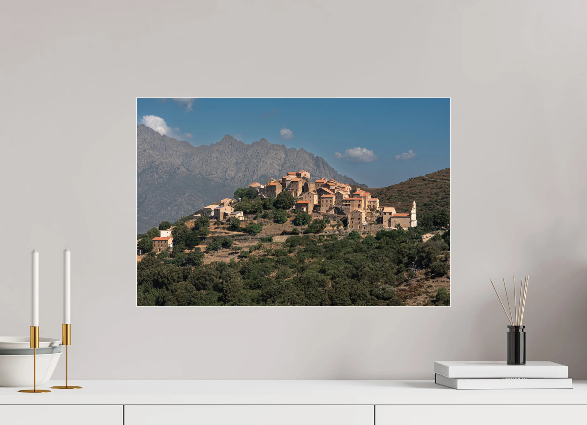 Tralonca, panorama de montagne en Haute-Corse – Photo d’art (papier, plexiglas) Ref.15 corsevision