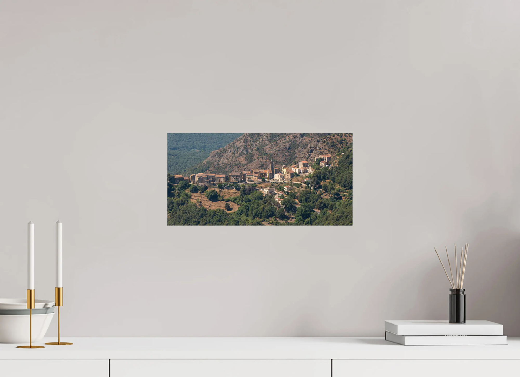 Castellare-di-Mercurio, balcon sur les montagnes corses – Photo d’art en tirage papier ou plexiglas Ref.46 corsevision