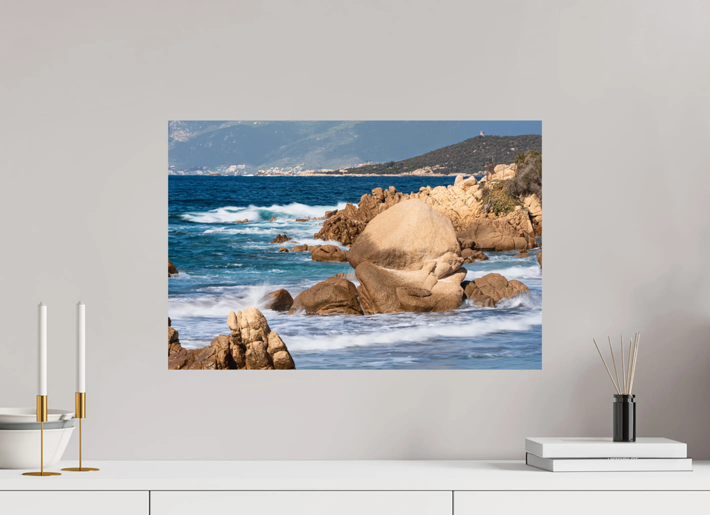 Photo d’art du bord de mer à la plage de Mare e Sole – Corse-du-Sud – Tirage papier & plexiglas Ref.86 corsevision