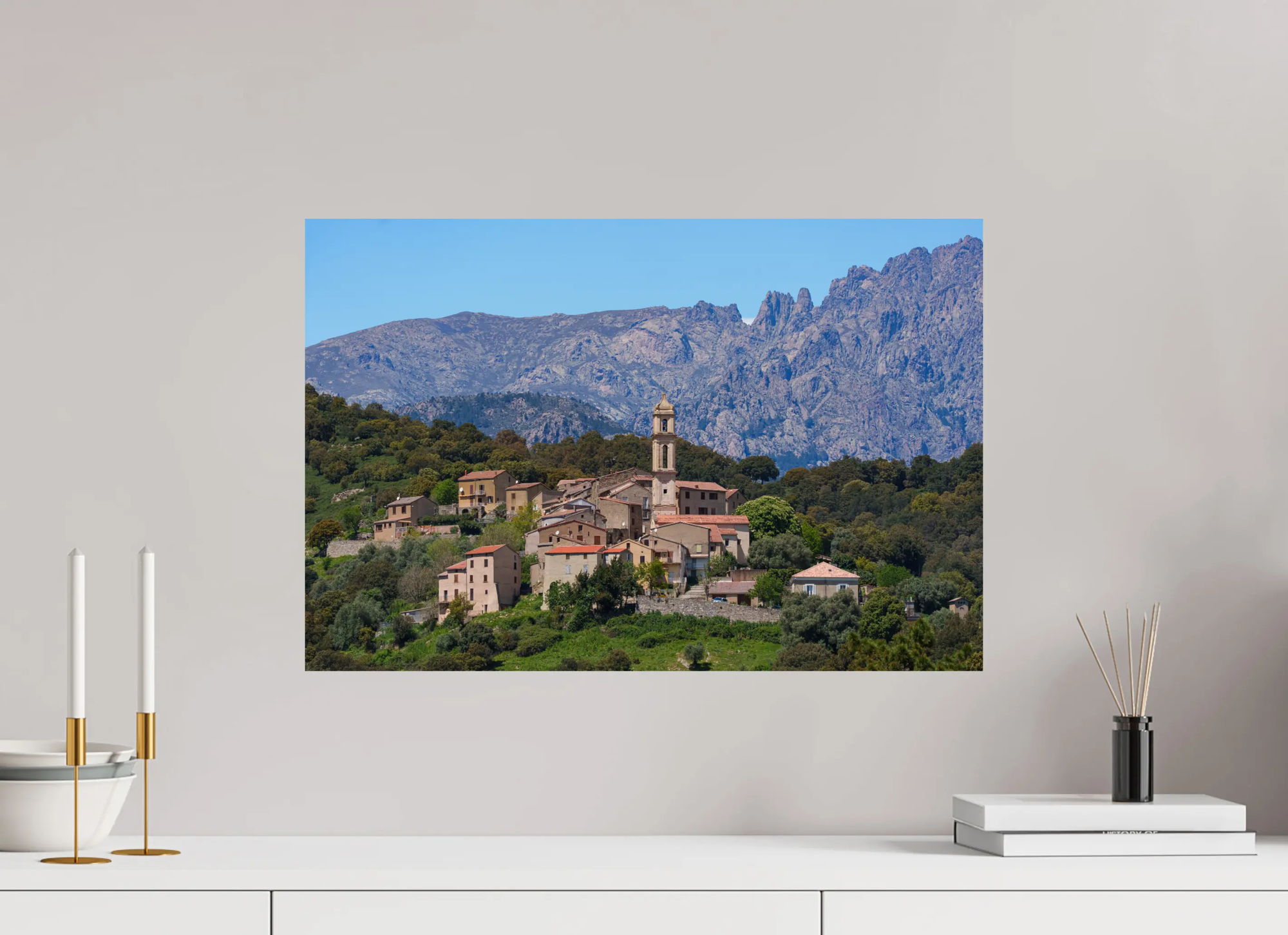 Soveria, village corse de montagne – Photo d’art en tirage papier ou plexiglas Réf.19 corsevision