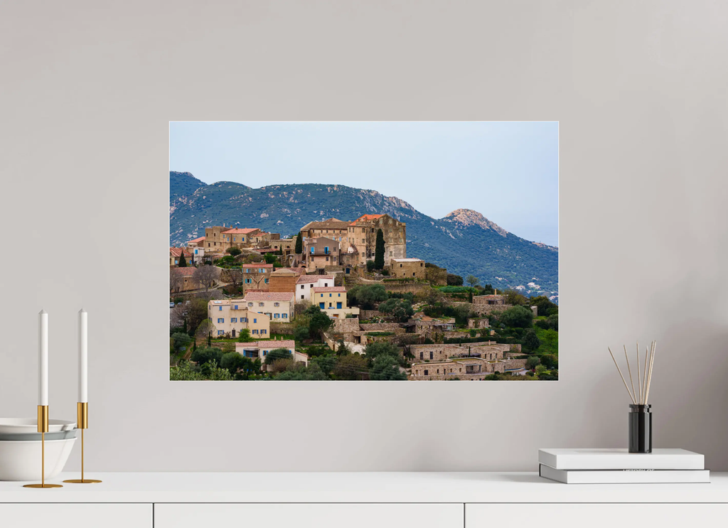 Pigna – Photo d’art du village corse (papier, plexi) Ref.10 corsevision
