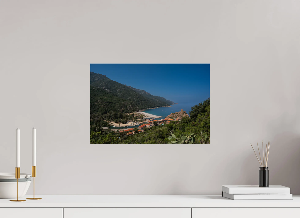 Porto Corse et sa plage – Photo d’art (papier, plexi) Ref.58 corsevision