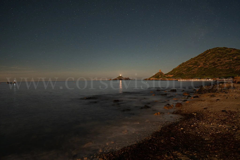 Îles Sanguinaires de nuit – Photo d’art (papier, plexi) Ref.97 corsevision