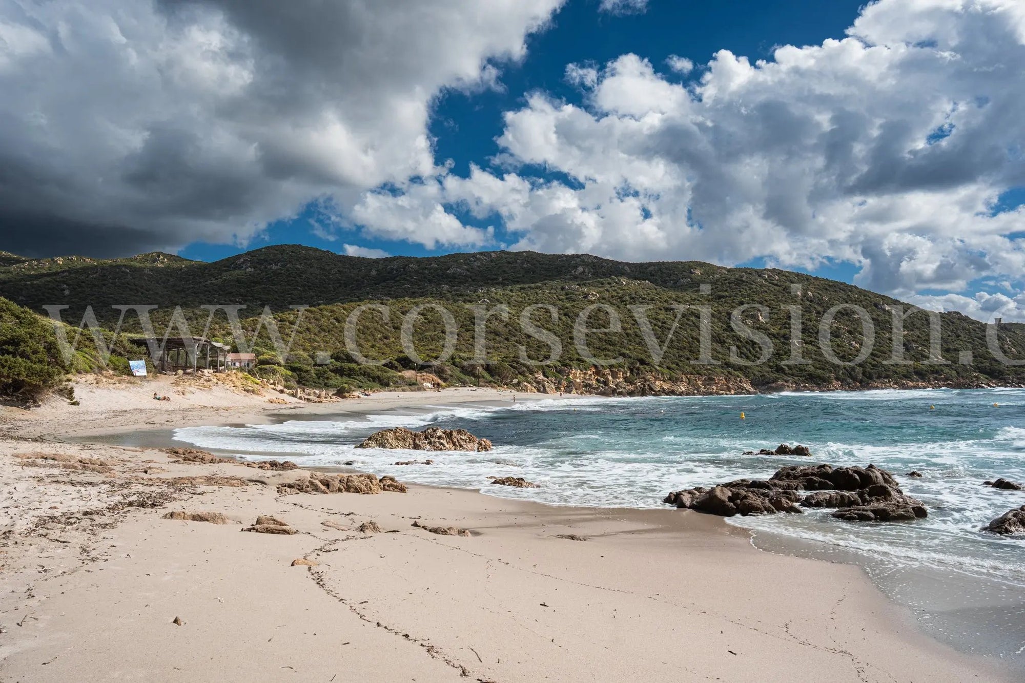 Photo d’art de la plage de Cala d’Orzu – Corse-du-Sud – Tirages papier & plexiglas Ref.87 corsevision